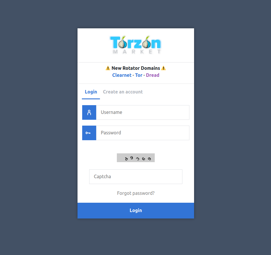 An illustration of the TorZon Market community forum and raffle system