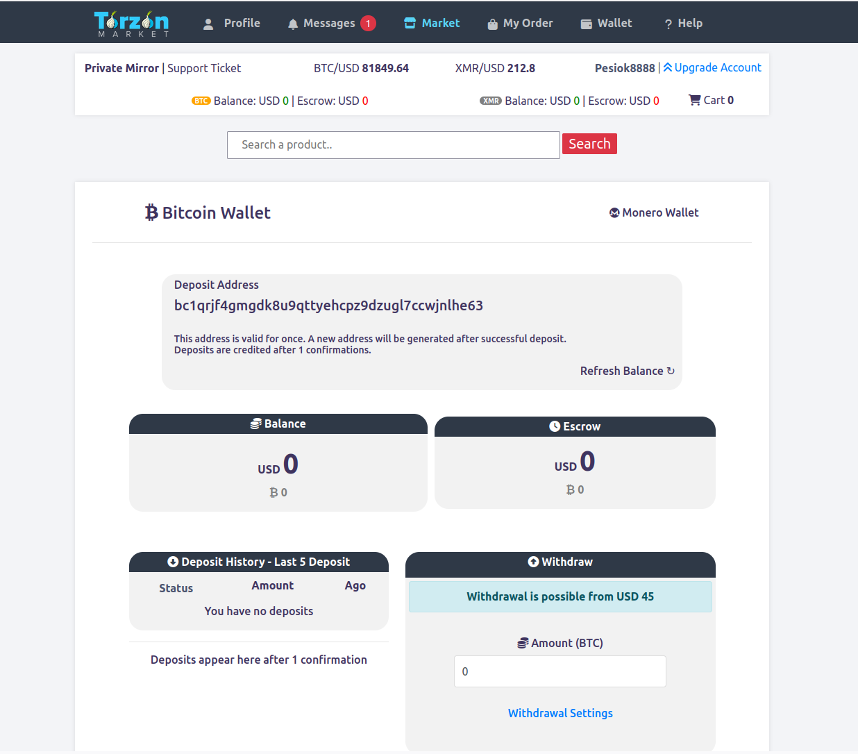 A secure digital wallet with an escrow lock icon